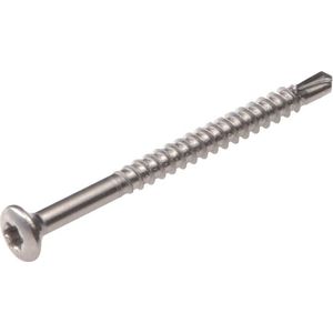 Hoenderdaal - Glaslatschroeven - Zelfborend - RVS-410 - Lenskop - 200 Stuks