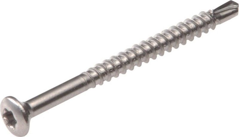 Hoenderdaal - Glaslatschroeven - Zelfborend - RVS-410 - Lenskop - 200 Stuks