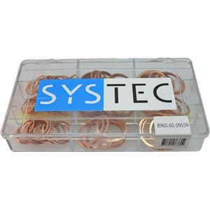 SYSTEC - Afdichtringen - Koper - 284-delig - DIN 7603A