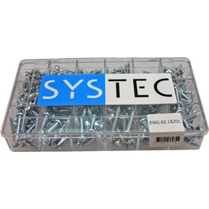 Systec Assortimentsdoos 18-Vaks Plaatschroef Vz Din7981 - 8960.60.18201