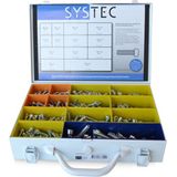 Systec - Assortimentskoffer - Binnenzeskantbout Vz Din912 M6/M8/M10 - Staal - 13 Vaks