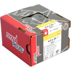 Dynaplus Mdf-Schroef Vz Pk-75° Torx TX15 3.5X40/22 | 200 stuks - 0287.01.17601