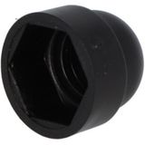 Hoenderdaal - M8 Afdekkap - Zwart - Kunststof - Per 50 Stuks
