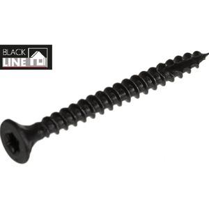 Blackline Scharnierschroef Hcp Zwart Pk-8Mm Torx TX20 +Snijpunt 4.5X40 | 20 stuks - 6901.30.14540