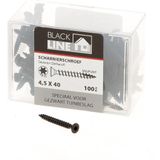 Beslagschr Zwart Kleine Pk Torx 20 4.5X40  Pak=100St