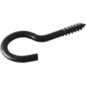 Blackline - Bevestigingsmaterialen - Schroefhaak - Zwart - HCP-coating - Diverse Afmetingen