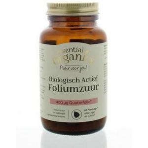 Essential Organics Biologisch Actief Foliumzuur (60 capsules)