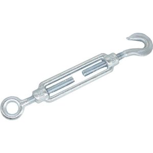 QLINQ draadspanner | verzinkt | met haak en oog | M6 x 100 mm
