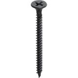 Gipsplaatschroeven - Fijn Draad - 3,5x25mm - Zwart Gefosfateerd - 1000 Stuks