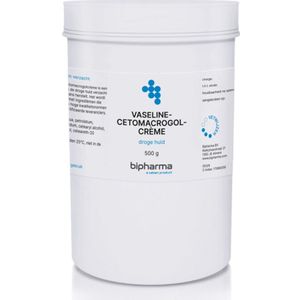 Bipharma - Vaselinecetomacrogolcreme - Crème - 100ml - Huidverzorging