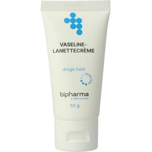Bipharma - Vaseline Lanettecrème - 500 gr - Rijke Basiscrème - Geschikt voor Gevoelige Huid
