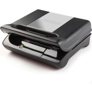Princess Multi Sandwich Contactgrill Compact Pro 117002 – Verwisselbare platen – Tosti apparaat - Wafelijzer - Panini grill - Verticaal opbergbaar - RVS design