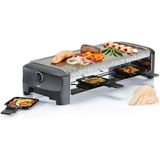 Princess Gourmetstel 162830 - Steengrill & Raclette Party – 8 personen - 42 x 21 cm - 1300 Watt - 2 meter snoer - Regelbare thermostaat