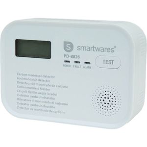 Smartwares Koolmonoxidemelder-Co2 Melde - 11 X 8 X 4 cm 10 Jaar Senso - Batterijen Gaan 3 Jaar Mee