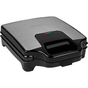 Princess 127006 Sandwich maker Supreme - 4 Tosti's - Tosti-ijzer met uitneembare platen - RVS - 1600 Watt,zwart