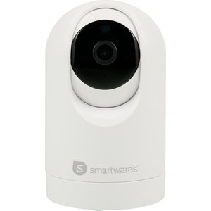Smartwares IP Binnencamera CIP-37553 - Pan/Tilt - WiFi Motion Detection & Tracking - 2K Videoresolutie - Twee-weg communicatie - Nachtzicht