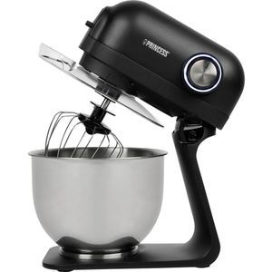 Princess 220137 Keukenmachine - 5 Liter - 1200W - 5 Snelheden en Pulse - RVS mengkom - Aluminium behuizing