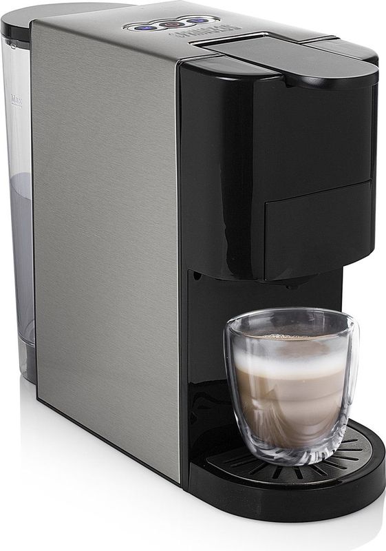 Princess 249451 Multi Capsule Koffiemachine - 5 in 1 - Geschikt voor Nespresso - Dolce Gusto Capsules - Zwart / Zilver