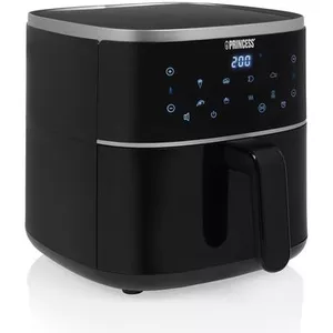 Tristar Digitale Heteluchtfriteuse 6 L, Airfryer voor 1,5 kg Friet, 9 Programma's, LED Touch Display, Tot 70% Energiebesparing, 1350 W, Mat Zwart, FR-9025