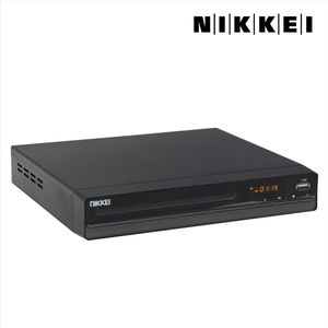 Nikkei ND75H - Compacte DVD-speler met Full HD upscaling, HDMI, SCART, USB-poort en RCA audio-uitgang - met Afstandsbediening - Zwart (22,5 cm)