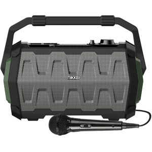 Nikkei Bluetooth Party Speaker - Outdoor Radio en Speaker - Diepe Bass - 40W - Met Microfoon - Draadloos - Waterdicht - Compact - 9 uur Speeltijd