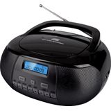 Nikkei NPRD58BK Radio en CD speler - Draagbare Radio - FM en DAB+ Radio - Op Batterijen en Netstroom - Zwart