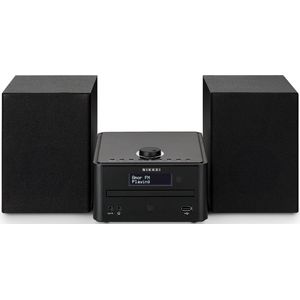 Nikkei Micro HiFi Stereo Set met CD Spele - DAB+/FM Radio en Bluetooth - USB en AUX Aansluiting