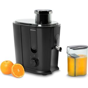 Brabantia Sapcentrifuge voor Groenten & Fruit - Slowjuicer met Microfilter en Pulpcontainer - Mat Zwart - BBEK1123BK