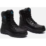 Bickz - 907 - Werklaars - Zwart - Leer - Veiligheidsneus