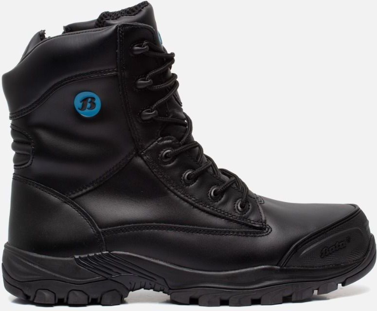 Bickz - 907 - Werklaars - Zwart - Leer - Veiligheidsneus