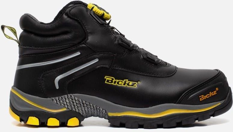 Bata - Bickz 305 - Veiligheidsschoen - Zwart/geel - Volnerf Leer - Hittebestendige Zool