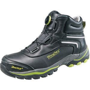 S3 Schnürstiefel Bickz 305 boa anthrazit/schwarz/gelb, Gr. 46 - Bata