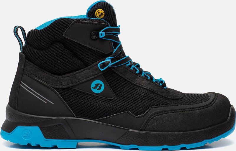 Bata - Summ One S3 ESD Mid - Zwart - Nylon - Veiligheidsschoen met Aluminium Neus