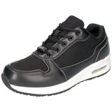 Bata - Beekman DB.01-02 Werkschoen Laag - Zwart-Wit - Microfiber - Antibacterieel