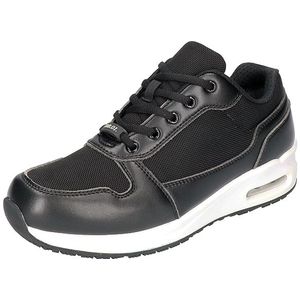 Bata - Beekman DB.01-02 Werkschoen Laag - Zwart-Wit - Microfiber - Antibacterieel