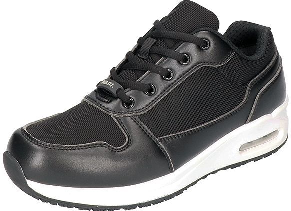 Bata - Beekman DB.01-02 Werkschoen Laag - Zwart-Wit - Microfiber - Antibacterieel