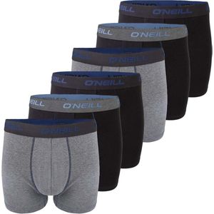 O'Neill Heren Boxershorts Plain 6-Pack 6 Pack Veelkleurig M