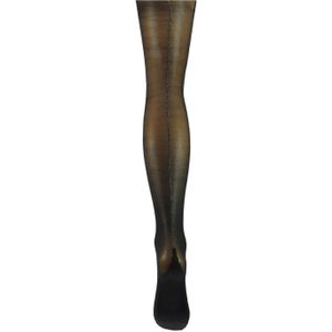 20 denier panty met glitter naad – Black silver – S-M