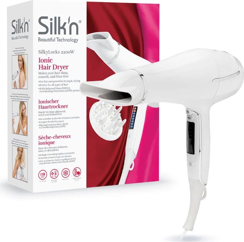 Silk'n Haardroger - SilkyLocks 2200W - Fohn met Ionen technologie - Wit