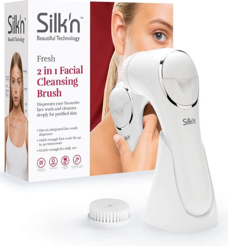 Silk'n Fresh - Gezichtsborstel met face wash dispenser