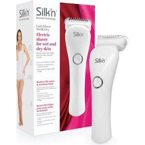 Silk'n Scheerapparaat - LadyShave Wet&Dry - Draadloze Ladyshave Voor Vrouwen - Wit