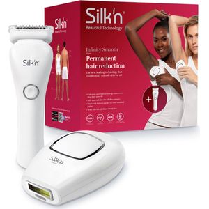 Silk'n Infinity Smooth - Permanent en pijnloos ontharen - Met eHPL lichtpulsen - Voor lichaam en gezicht - Alle huidskleuren - Inclusief Silk'n LadyShave Wet&Dry