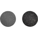 VacuPedi - Élimination des Callosités - 1 x Gris Foncé - 1 x Noir - Matériau Micro-Minéral