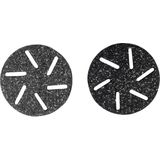 VacuPedi - Élimination des Callosités - 1 x Gris Foncé - 1 x Noir - Matériau Micro-Minéral