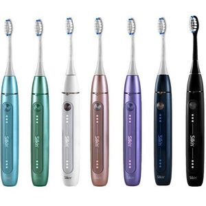Silk'n Brosse à dents électrique sonique I SonicYou I Jusqu'à 300 jours d'autonomie | Convient aux dents sensibles I avec 1 brosse medium + 1 brosse souple I Noir Mat