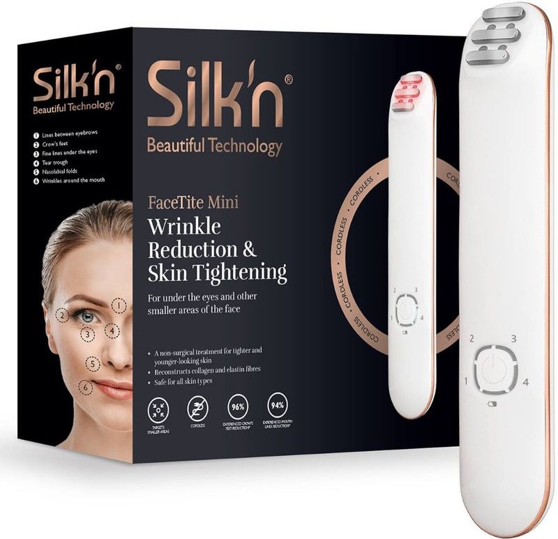 Silk'n Skincare gezichtsverzorging apparaat - FaceTite Mini - Rimpelvermindering & huidverstrakking - Wit