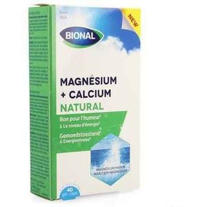 Bional Magnesium + Calcium Natural Capsules 40 stuks