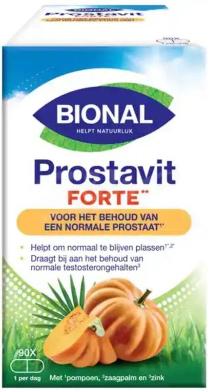 Bional Prostavit Forte - Supplement - Behoud normale prostaat en testosterongehalte – 90 capsules
