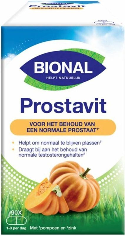 Bional Prostavit - Supplement - Man prostaat - Behoud van normale testosterongehalte - 90 capsules