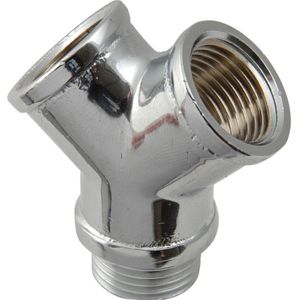 BPE Y-stuk chroom 1/2"